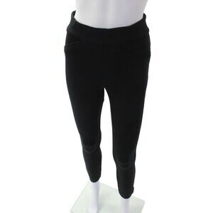 Spanx by Sara Blakely Womens Pull On High Rise Slim Leg Pants Black Size Extra S